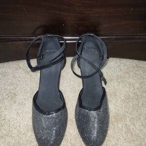 Elegant Black and Silver Women's Shoes